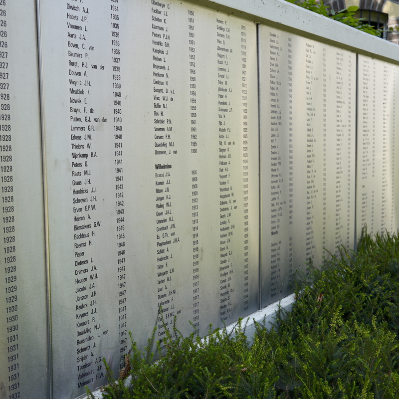 Kolenberg herdenkingsbord met namen