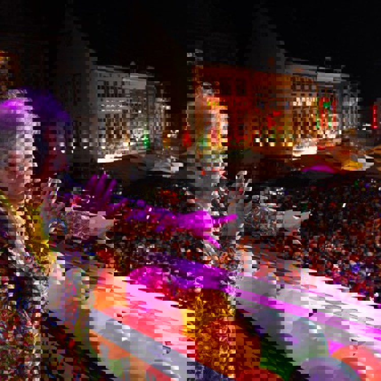 Kanon Van 'T Balkon in de avond in Sittard