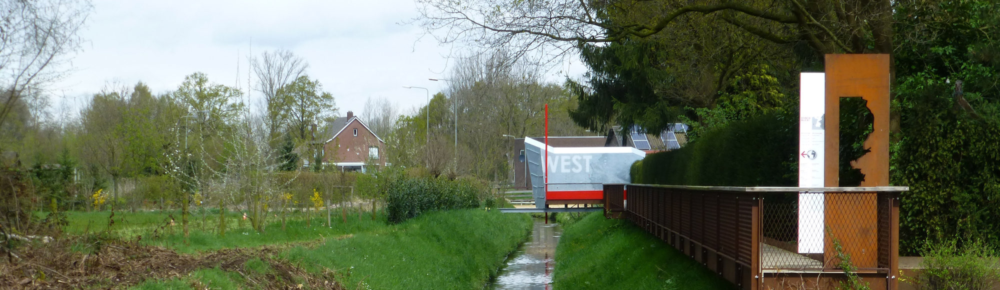 Zicht op het Westzipfelpunkt, meest westerse punt van Duitsland