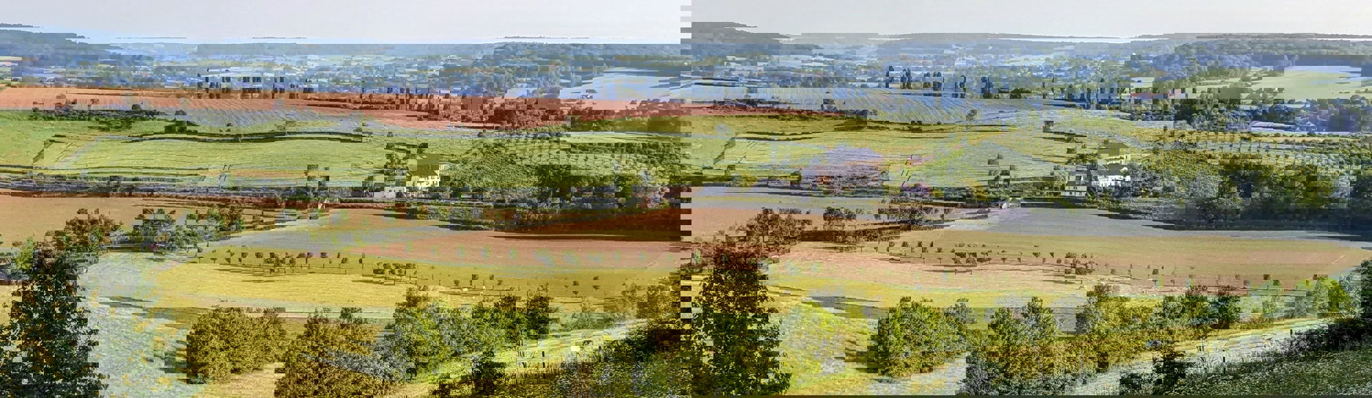 Landschapsfoto vanaf de Eyserbosweg op de 'Toscana' in Nederland