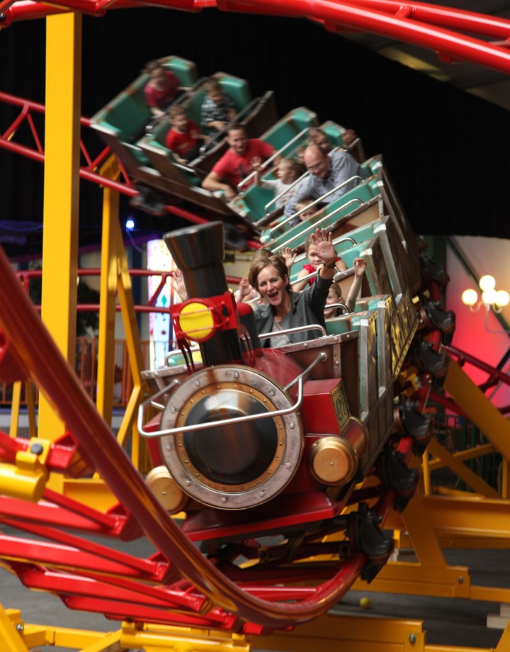 Achtbaan bij Kinderstad Heerlen