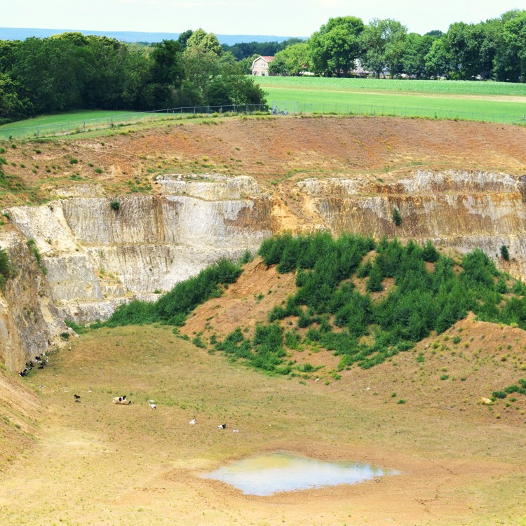 Uitzicht vanaf het Plateau bij Groeve 't Rooth