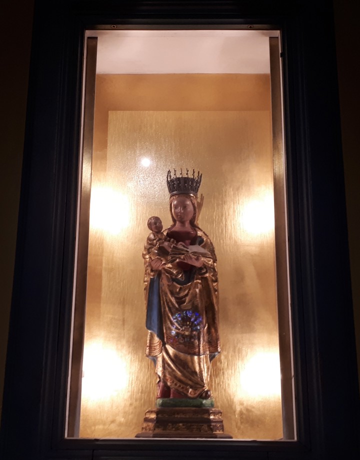 Beeld in de kapel van schilberg