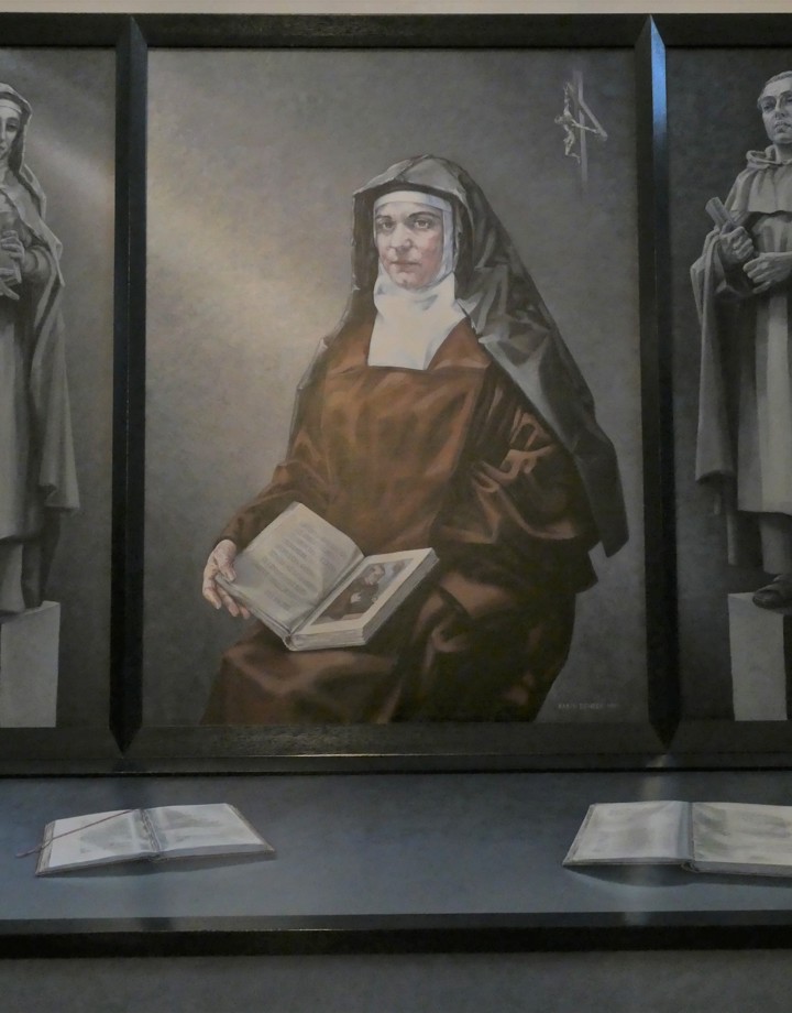 Schildering van Edith Stein in de Landricuskerk