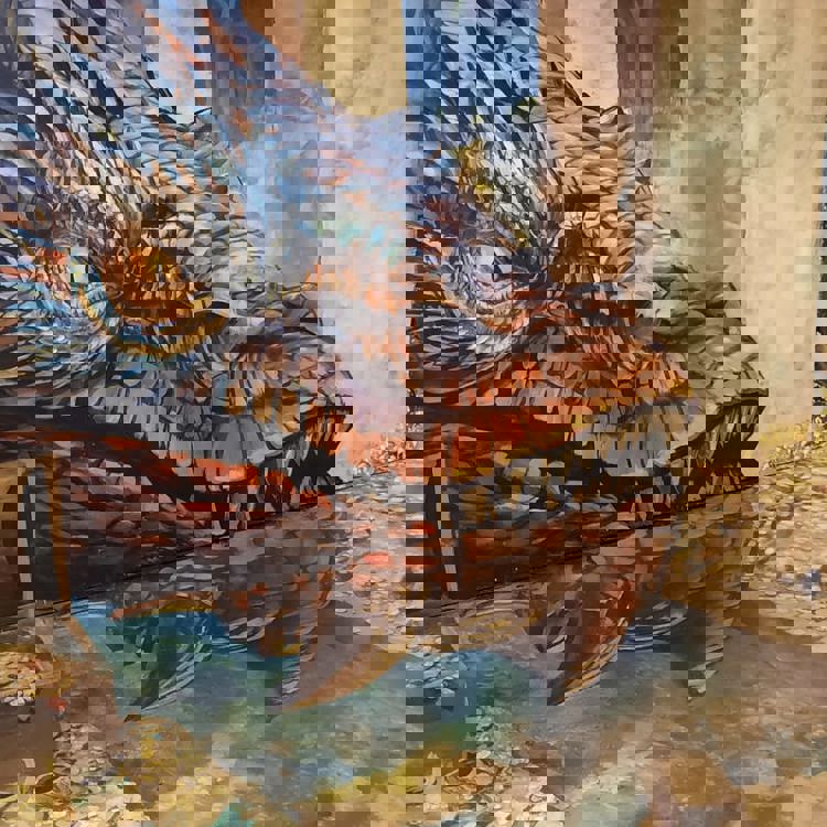 3D grotschildering van Mosasaurus bij MergelRijk