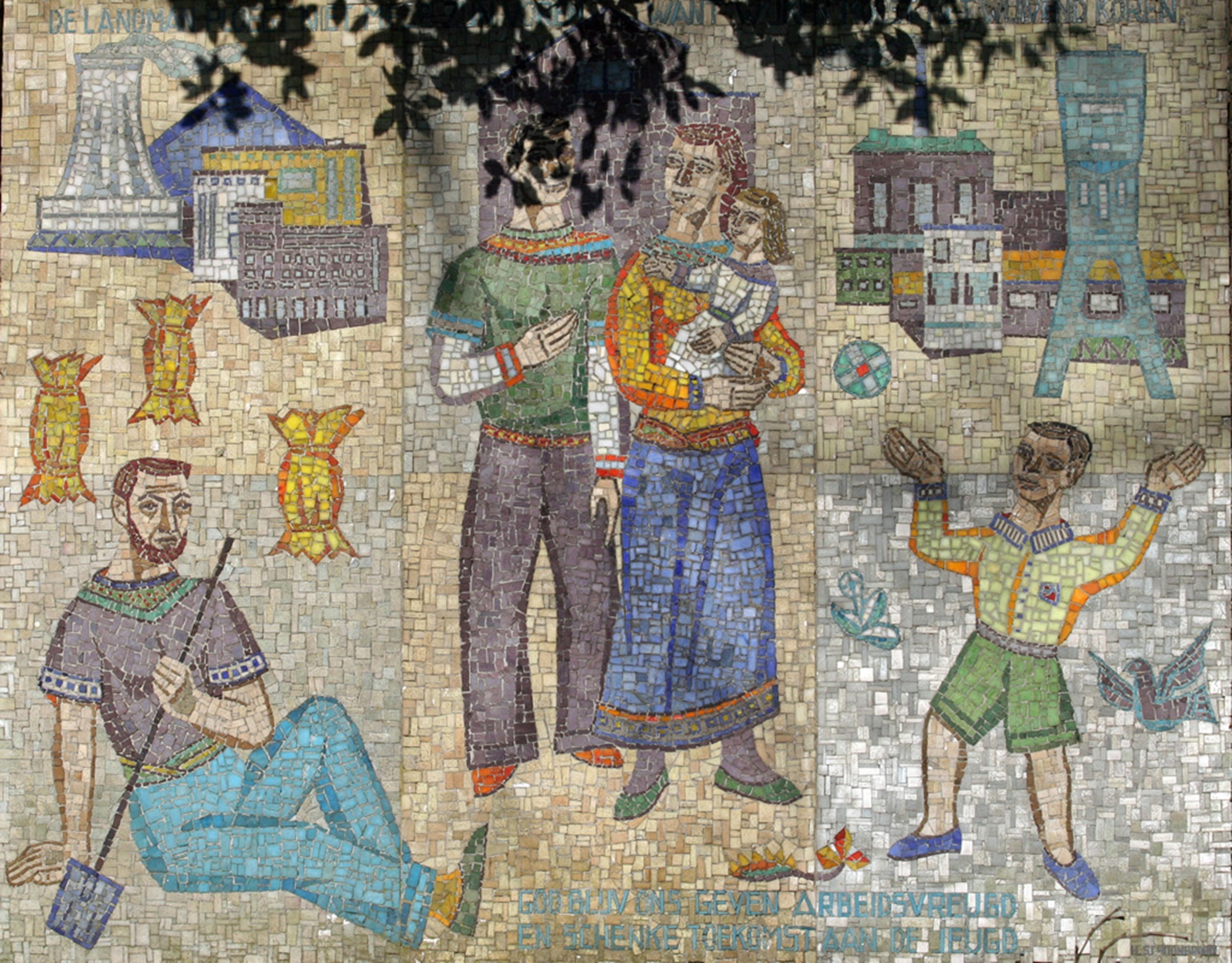 Glasmozaïek Mijnweg