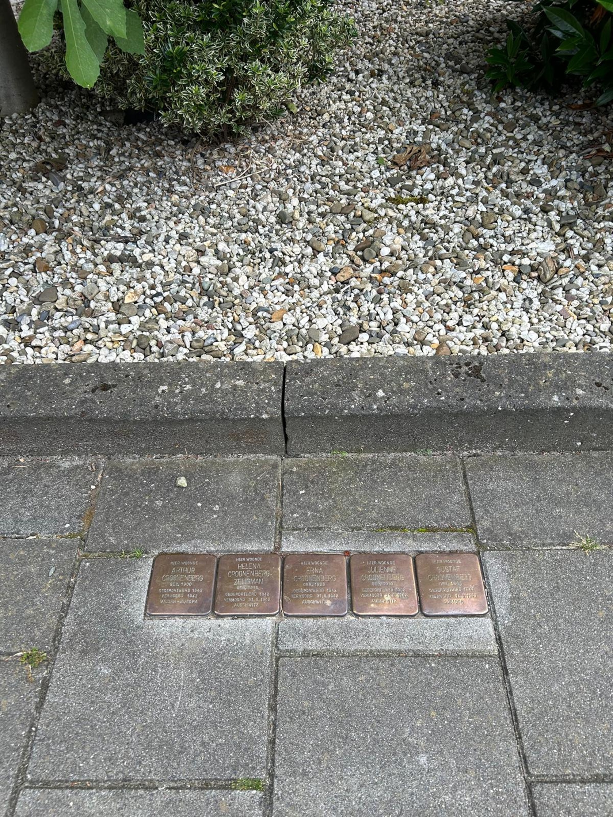 Stolpersteine van Croonenberg