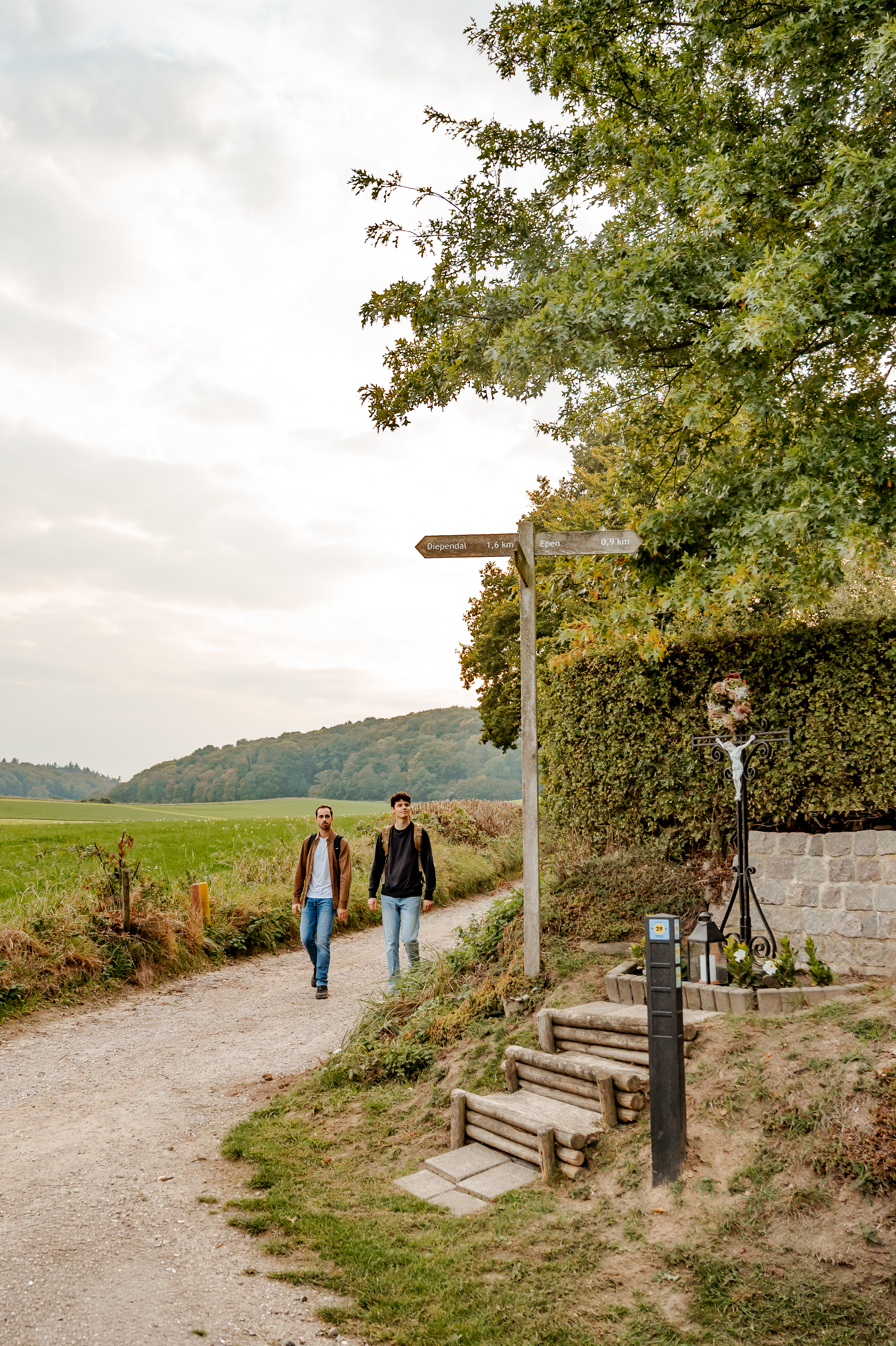Wandelroute Kruistocht op wandelschoenen Slenaken